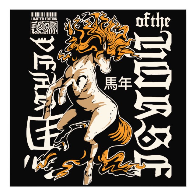 Year of the Horse Chinese  – Strength & Freedom Fotodruck (Vorne)