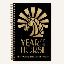 Year of the Horse Chinese Zodiac Notebook Notizbuch
