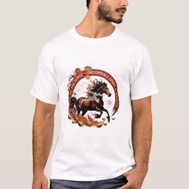 Year of the Horse Flame, Lunar Zodiac Gift T-Shirt