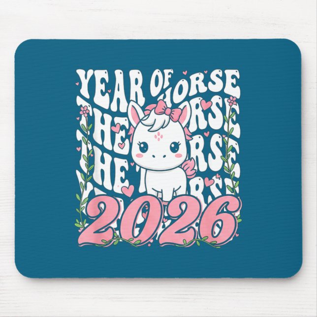 Year Of The Horse For Girls  Mousepad (Vorne)