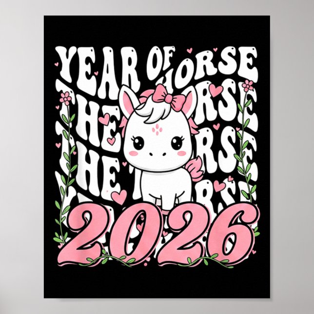Year Of The Horse For Girls  Poster (Vorne)