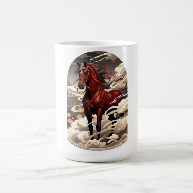 Year of the Horse Guardian, Lunar New Year Gift Kaffeetasse (Mittel)