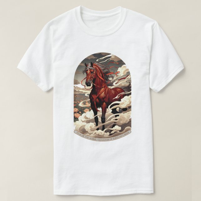 Year of the Horse Guardian, Lunar New Year Gift T-Shirt (Design vorne)