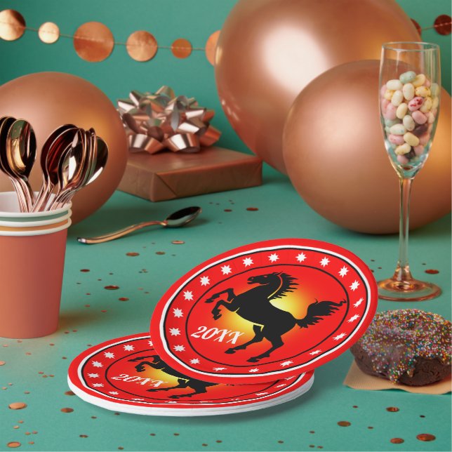 Year of the Horse Pappteller (Multi)