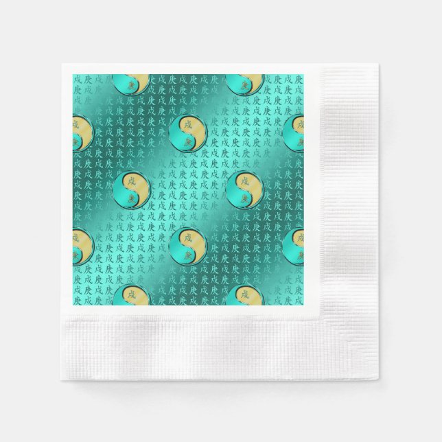 Year of the Metal Dog Serviette (Vorderseite)