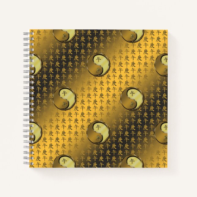 Year of the Metal Horse Notizbuch (Vorderseite)