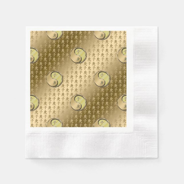 Year of the Metal Rat Serviette (Vorderseite)