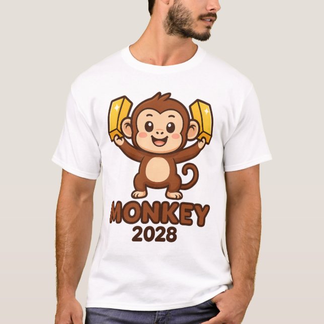 Year of the Monkey 2028 T-Shirt (Vorderseite)