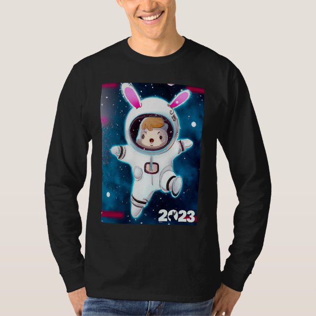 Year Of The Rabbit 2023 Chinese New Year 2023 Boy  T-Shirt (Vorderseite)