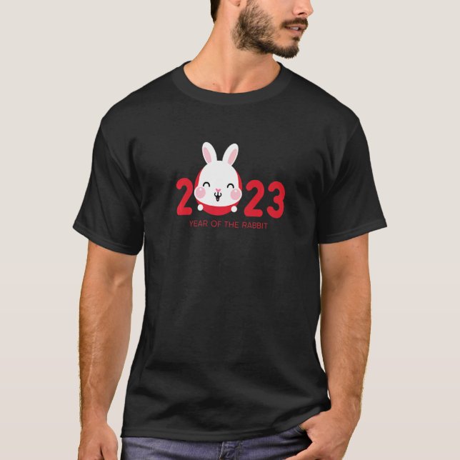 Year Of The Rabbit 2023 Chinese Zodiac Lunar New Y T-Shirt (Vorderseite)
