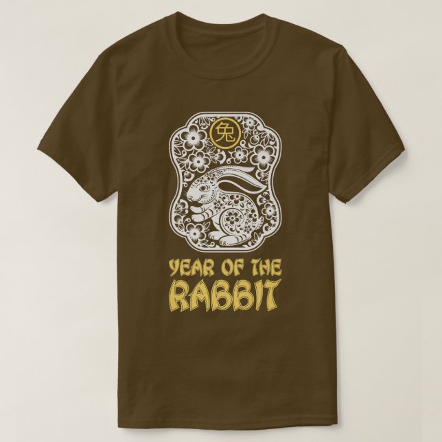 Year of The Rabbit 2023, Zodiac Tiger Chinese Zodi T-Shirt (Design vorne)