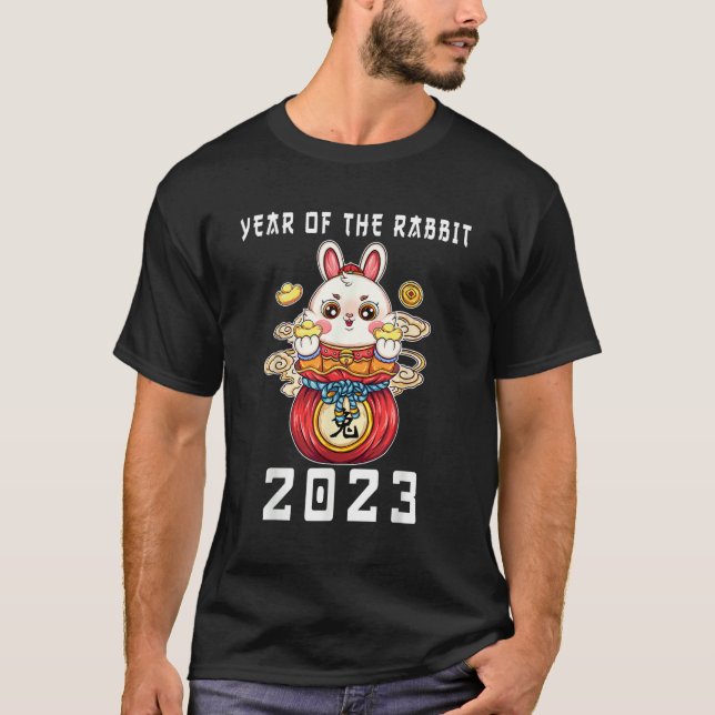 Year of The Rabbit Chinese Zodiac Lunar New Year 2 T-Shirt (Vorderseite)