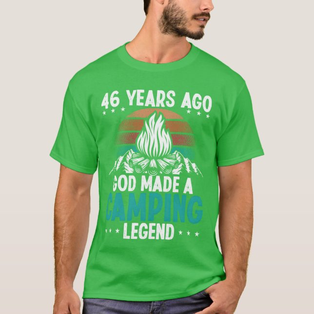 Year Old Camping Legend Scout Birthday Camper frie T-Shirt (Vorderseite)
