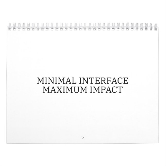 Yearly Architecture | Minimal Interface Visual  Kalender (Titelbild)
