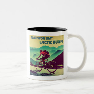 Yearn für dieses laktische Brennen Radfahren Zweifarbige Tasse