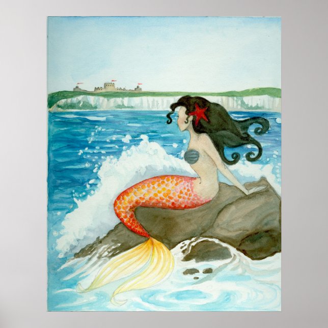 Yearning Litlle Mermaid ART PRINT Poster (Vorne)