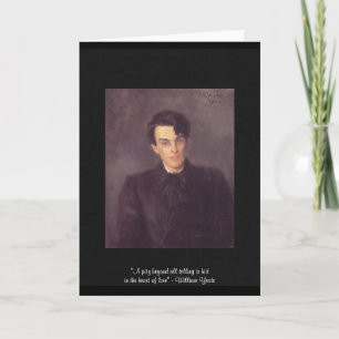 Yeats "Heart Of Love" Quote On Greeting Card Karte