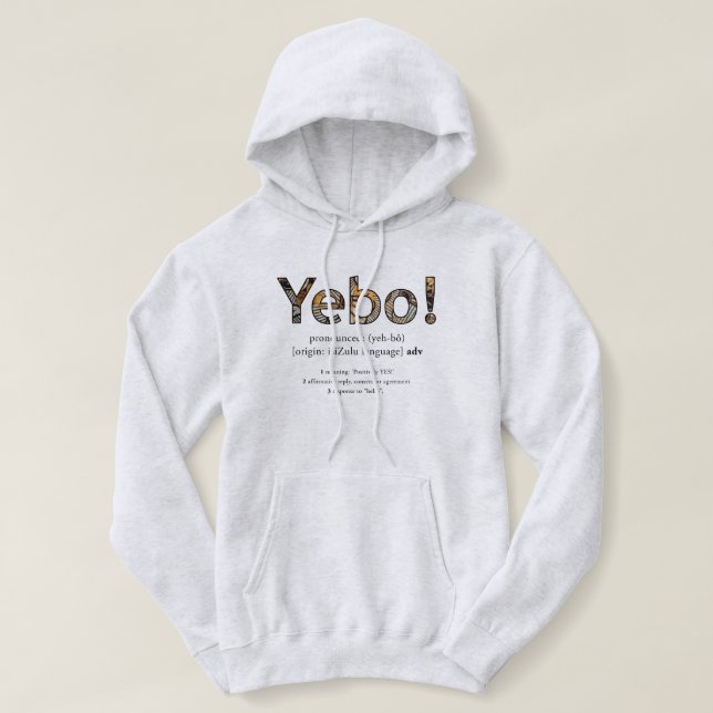 "Yebo" Hoodie (Design vorne)