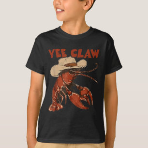 Yee Claw Lustiger Vintage Crawfish-Koch Cajun Meer T-Shirt