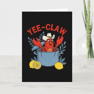 Yee-claw Western Cowboy Crawfish-Kochparty Meeresf Karte