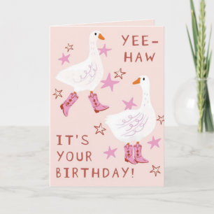 Yee Haw, Alles Gute zum Geburtstag Karte