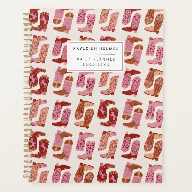 Yee Haw Cowgirl Planner Planer (Vorderseite)