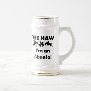 Yee Haw ich bin Abuelo-T - Shirt und Geschenke Bierglas