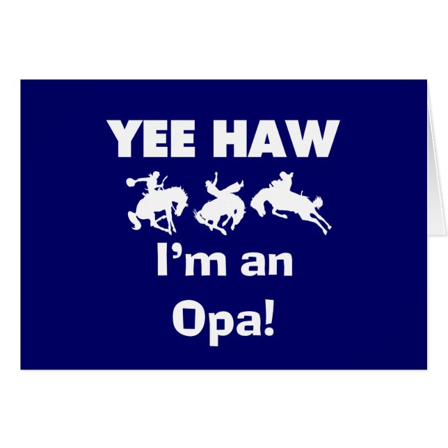 Yee Haw ich bin ein Opa-T - Shirt und Geschenke (Vorderseite (Horizontal))