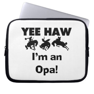 Yee Haw ich bin ein Opa-T - Shirt und Geschenke Laptopschutzhülle