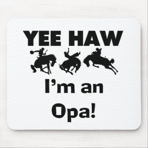 Yee Haw ich bin ein Opa-T - Shirt und Geschenke Mousepad