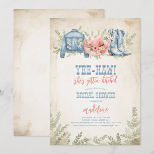 Yee-Haw Sie wird Bridal aufreißen Einladung
