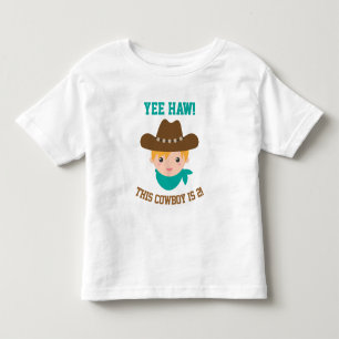 Yee Haw, Süßer kleiner Cowboy ist 2 Kleinkind T-shirt