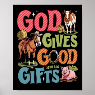 Yee Haw VBS 2025 Tierfarm-Ferienbibel Schule Poster