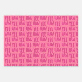 Yee Haw Wrapping Paper, Country Glam Gift Wrap Geschenkpapier Set