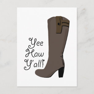 Yee Haw Y'all Postkarte