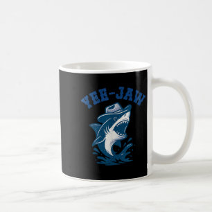 Yee-Kiefer Shark Funny Cowboy Shark Spaß Western C Kaffeetasse