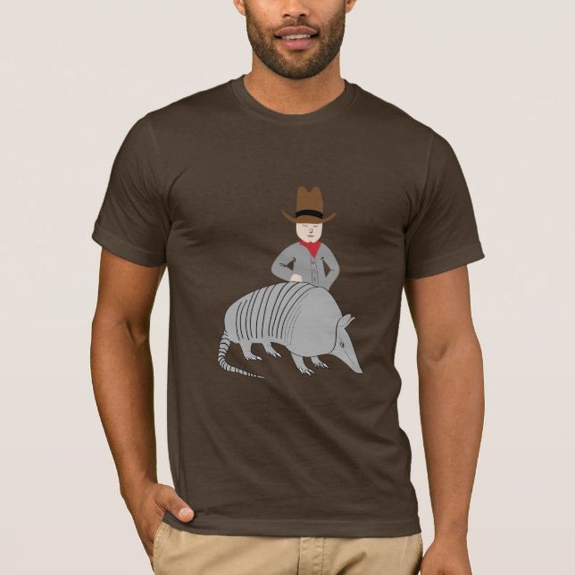 Yeehaw!  Cowboy und Gürteltier! T-Shirt (Vorderseite)