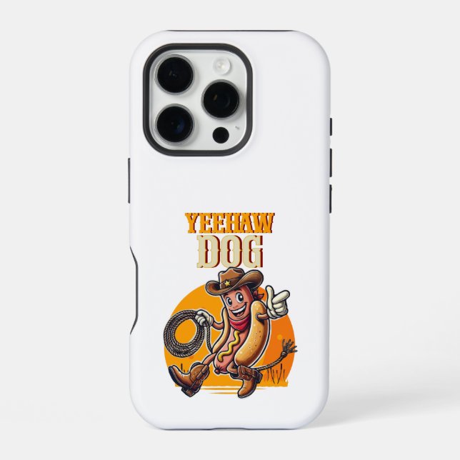 Yeehaw Dog iPhone Hülle (Rückseite)