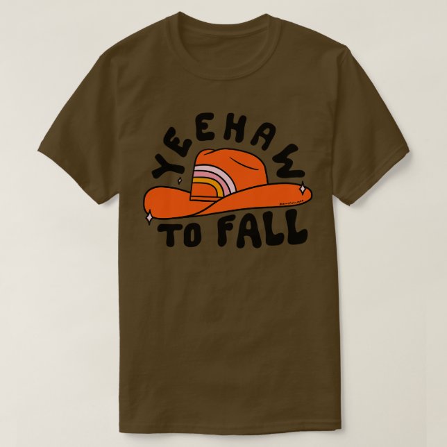 Yeehaw fällt T-Shirt (Design vorne)