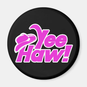 YeeHaw Gitty Up Cowgirl Magnet