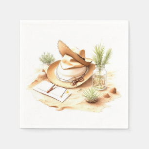 Yeehaw Jubilations: Wild West Cowboy Baby Shower Serviette