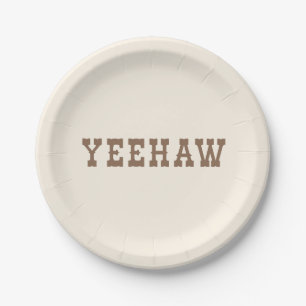 Yeehaw meine erste Rodeo Geburtstagsparty Plate ne Pappteller