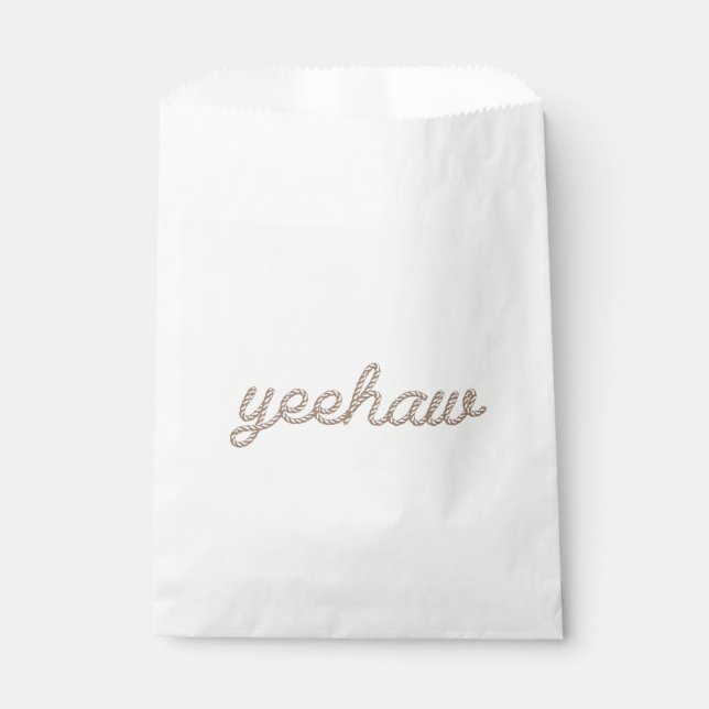 Yeehaw My First Rodeo Birthday Gevor Bag Geschenktütchen (Vorderseite)