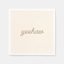 Yeehaw Rope my First Rodeo Geburtstagsparty Plate Serviette