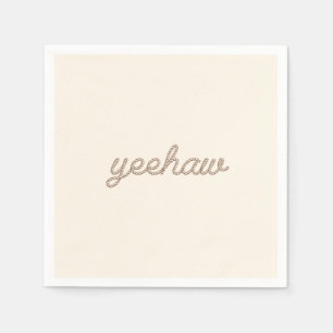 Yeehaw Rope my First Rodeo Geburtstagsparty Plate Serviette