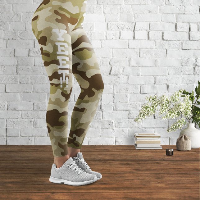 Yeet Army Green Camouflage Leggings (Von Creator hochgeladen)