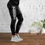 Yeet Black Stealth Camouflage Leggings<br><div class="desc">Ein elegantes,  strukturiertes Tarnmuster in schwarz. Logo-Design von Piotr Kowalczyk © Erster veröffentlicht: 05.01.2023.</div>