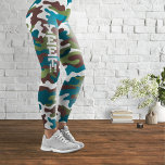 Yeet Camouflage Winter Collection Leggings<br><div class="desc">Eine trendige,  strukturierte Tarnung mit den im Winter von den Bergen inspirierten Farben. Logo-Design von Piotr Kowalczyk © Erster veröffentlicht: 08.01.2023.</div>