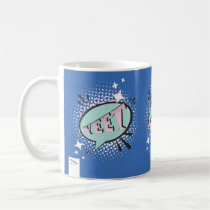 YEET Comic Speech Bubble Funny Meme Dark Blue Kaffeetasse