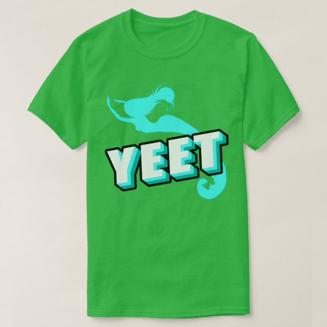 Yeet Funny Mermaid Geschenke für Mädchen Mermaid L T-Shirt (Design vorne)